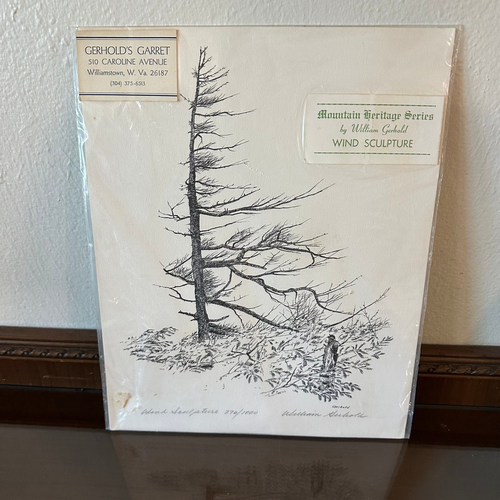 William Gerhold Wind Sculpture Signed Numbered Print Mountain Heritage Series